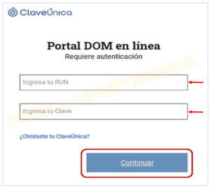 Certificado de número portal DOM