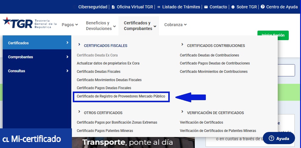 Cómo solicitar tu certificado para Chile Proveedores