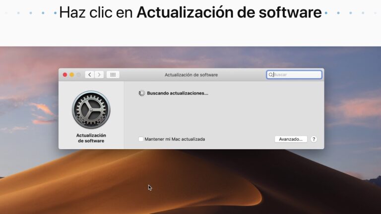 Actualizar sistema operativo mac