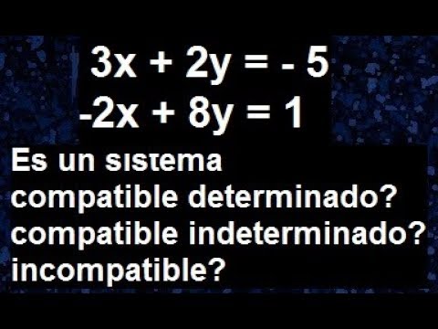 Sistema de ecuaciones compatible